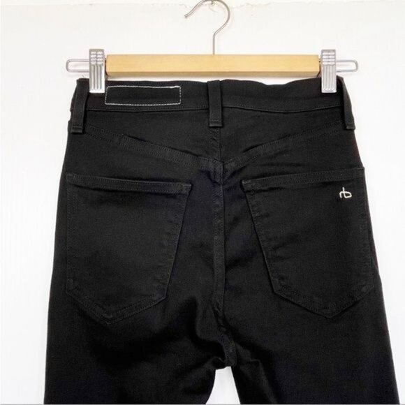 Rag & Bone Studded high-rise skinny jean w/ vintage inspired yoke & pocketing 25 - Picture 9 of 11